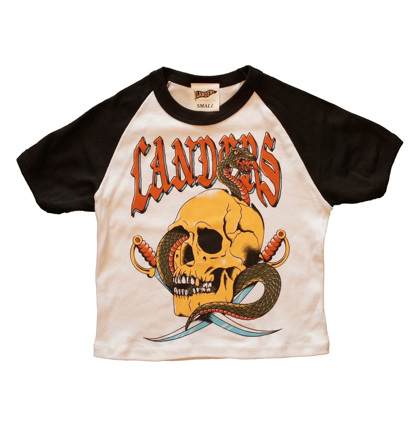 JOLLY ROGER BABY RAGLAN
