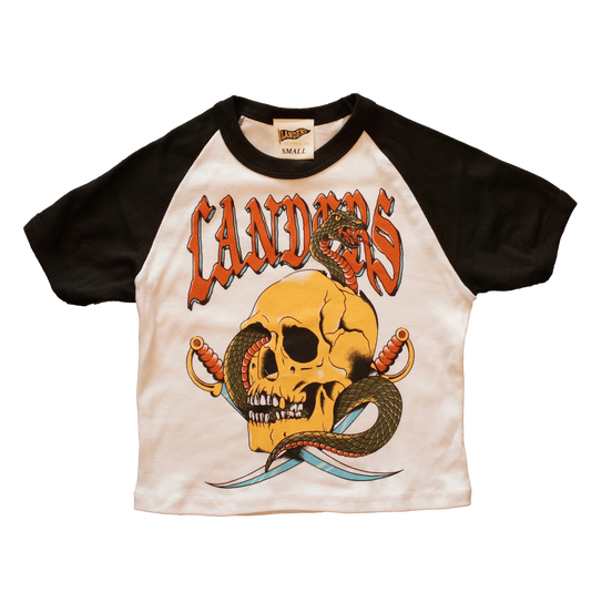 JOLLY ROGER BABY RAGLAN