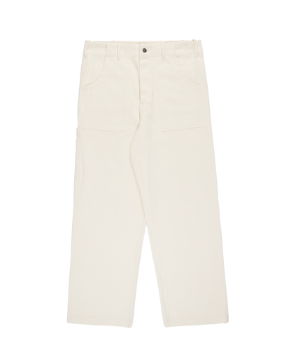 OFF WHITE TWILL FATIGUE PANTS