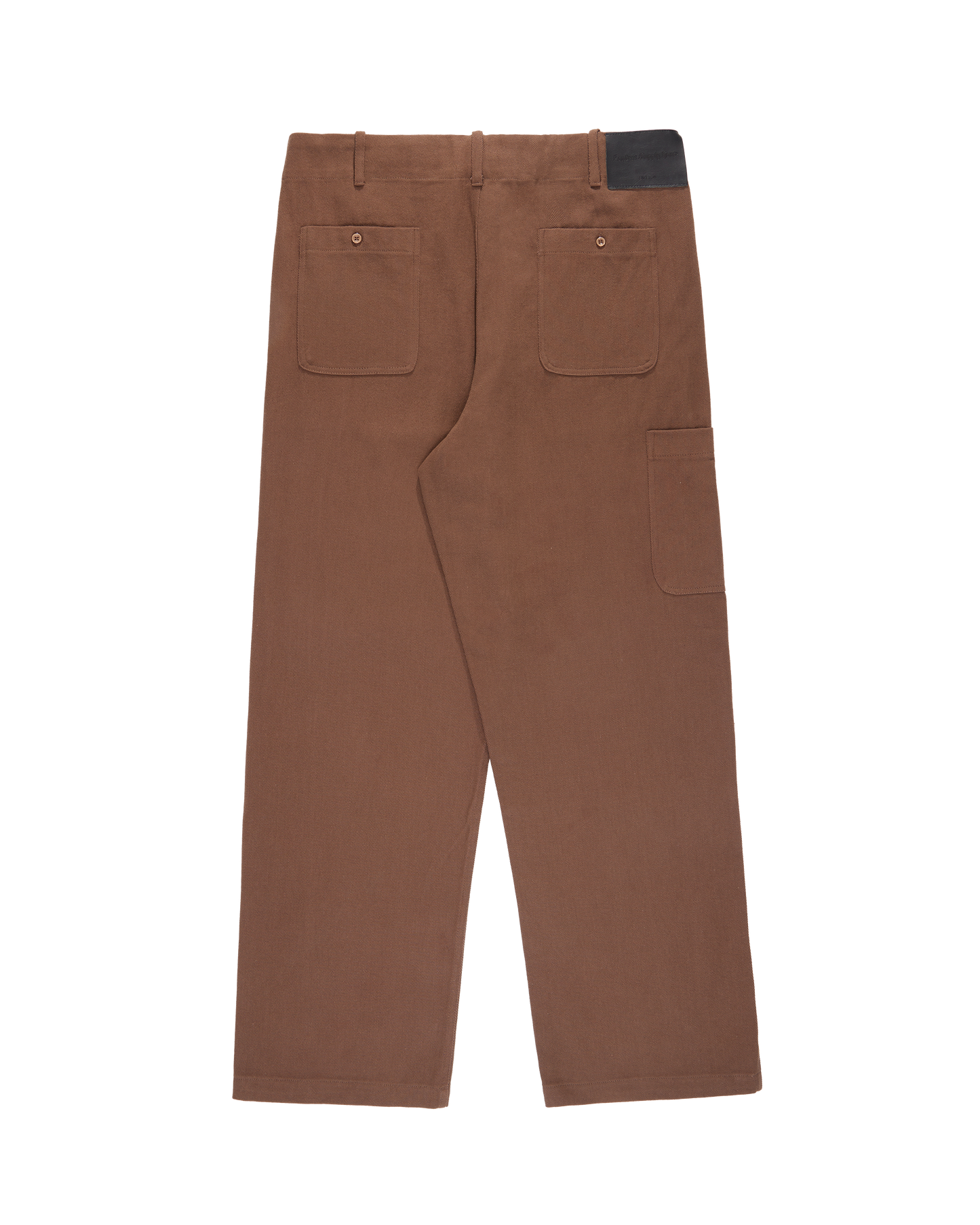 BROWN TWILL FATIGUE PANTS