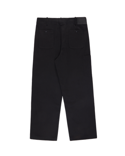 BLACK TWILL FATIGUE PANTS