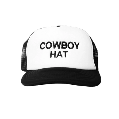 BLACK AND WHITE COWBOY HAT